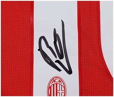 Maillot de football domicile AC Milan authentique signé