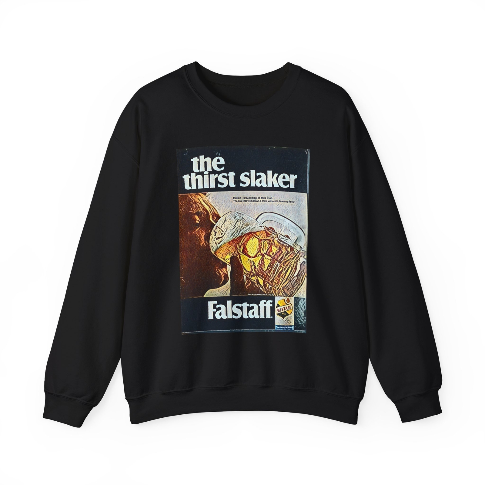 Falstaff The Thirst Slaker Graphic Print Unisex Heavy Blend™ Crewneck Sweatshirt