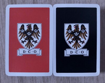 Doppelpack Vintage De La Rue Spielkarten Werbung Barclays Bank D.C.O