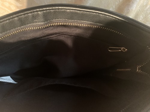 NWOT! Old Navy Synthetic Leather Black Purse Tote Bag. 4”x10”x11” - Picture 5 of 7