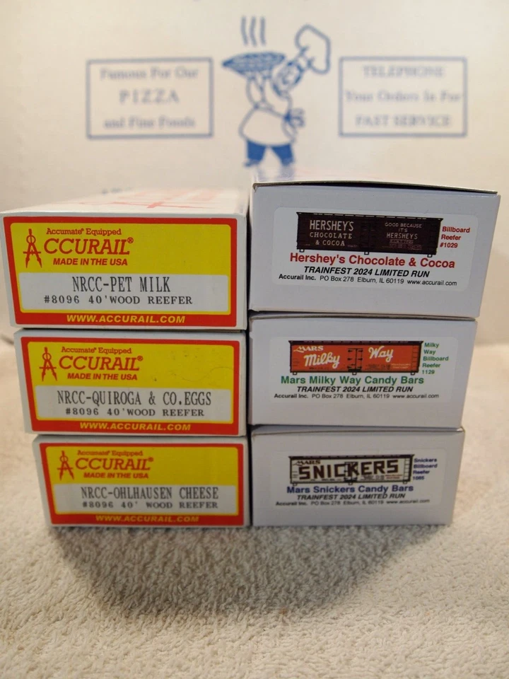 PAQUETE DE 6 DULCES Y PRODUCTOS ALIMENTICIOS ACCURAIL HERSHEY & MARS KITS FRIGORÍFICOS DE MADERA DE 40 pies Foto 4 de 4