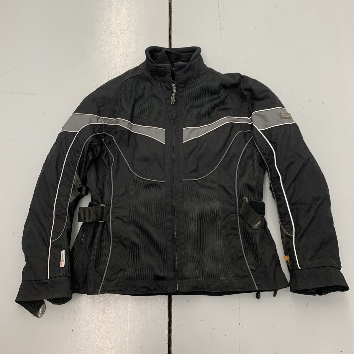 Olympia Moto Sports Padded Motorcycle Full Zip Jacket With Lining Womens  Size XL