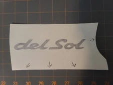 93-97 Civic Del Sol CRX Rear Tail Light Filler Decal Sticker S Si Vtec 