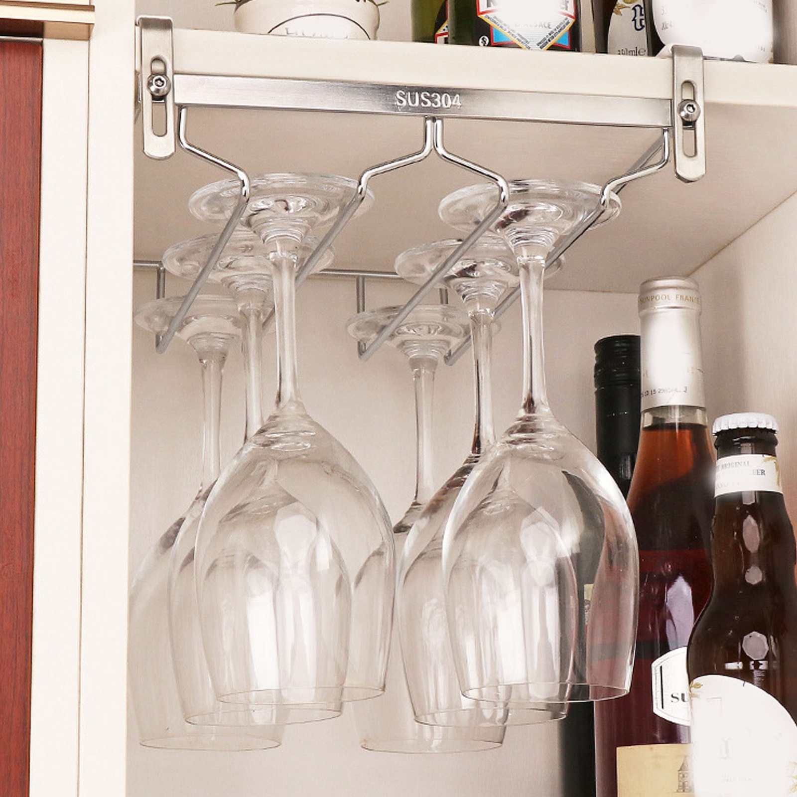 Wine Glass Organizer Glass Holder Adjustment Bold Reinforcement eBay