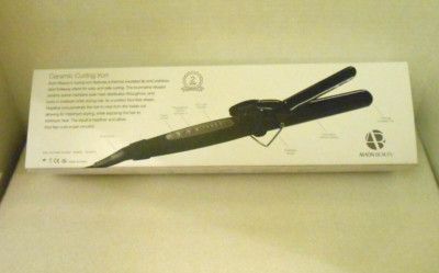 Avion Black Beauty Professional Salon-Grade Ceramic Hair Curling Iron 1'' Barrel
