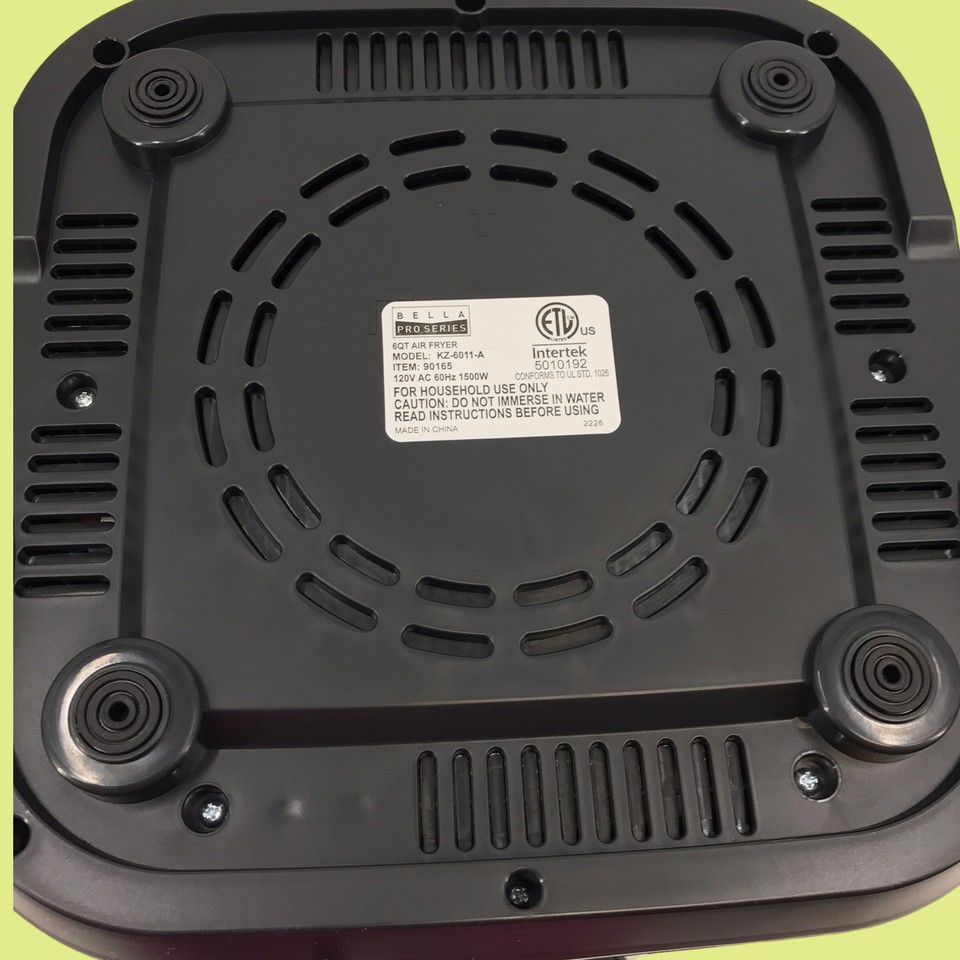 Bella Pro Series 6qt. Digital Air Fryer Model KZ6011A (Black) eBay