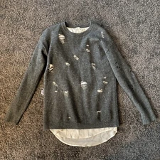 Boutique b+ab distressed oversized sweater, Size Xs Dec Sale