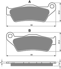 Goldfren Rear Brake Disc Pads K5 For KTM 640 LC4-E Enduro 2000