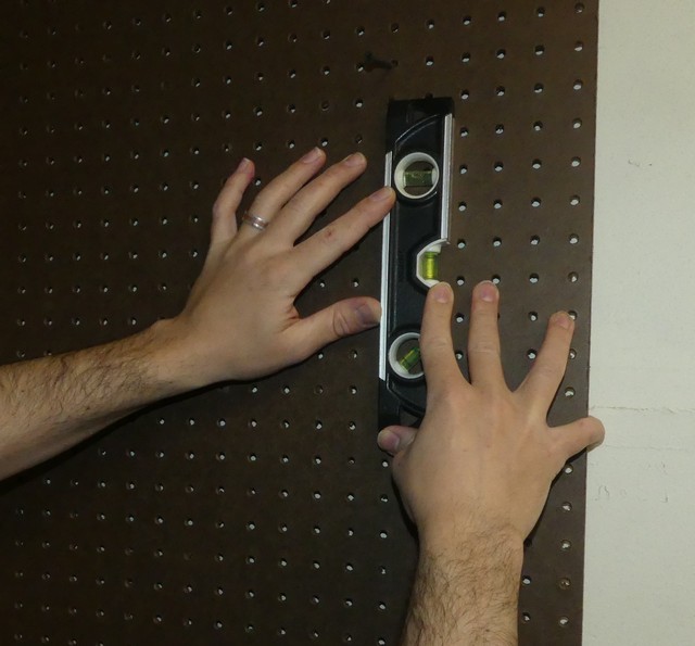 Peg Board Spacer EASY Mount Kit 12pc for pegboard eBay