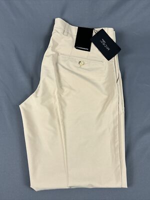 J Lindeberg Golf Pants Khaki 36 x 32 M Ellott Micro Stretch MSRP $135