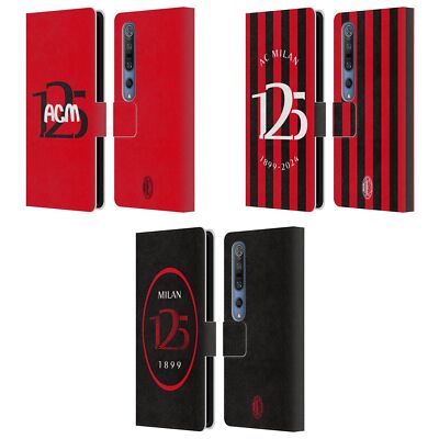 OFFICIAL AC MILAN 125TH ANNIVERSARY LEATHER BOOK WALLET CASE FOR XIAOMI PHONES