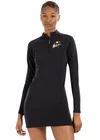 NIKE Women's Sportswear Essential Logo Twist Dress sz M Medium Black Swoosh