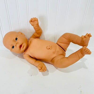 Vtg Jesmar Anatomically Correct Girl Baby Doll With Umbilical Cord Stub  Lifelike