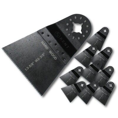 10, KENT 2-5/8'' Wide, Oscillating End-Cut Blade, For Hard Wood
