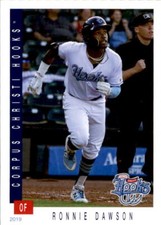 2019 Corpus Christi Hooks Grandstand #9 Ronnie Dawson Grove City Ohio OH Card