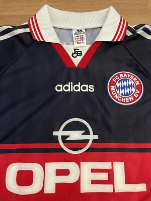 100% Authentic 1998-1999 ADIDAS BAYERN MUNCHEN MUNICH OPEL JERSEY