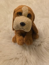 Russ Berrie Luv Pets BAILEY Puppy Dog Vtg Brown Beanbag Plush Hound Toy