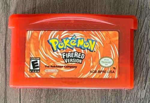 Pokémon Fire Red Version Nintendo Game Boy Advanced Tested Works Well 2004