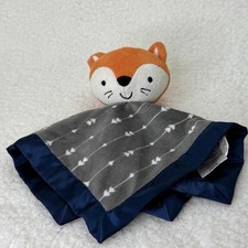 Parent's Choice Lovey Gray Fox Plush Security Blanket Polyester Boys One Size