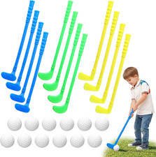 Teyva 24 Pcs Plastic Mini Golf Clubs for Toddlers Kids Birthday, Bright