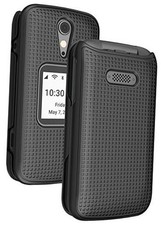Nakedcellphone Case for Jitterbug Flip2,  Protective Snap-On Hard Shell Black