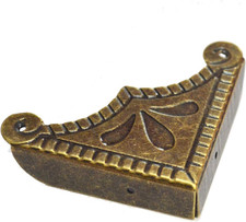 12 PCS Corner Protectors Vintage Safety Guards Antique Bronze Decorative Metal