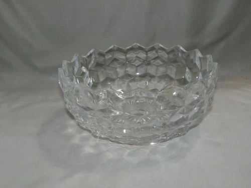 Vintage Fostoria American 2056 Crystal Round 7" Nappy Bowl 7 1/8" Across #517
