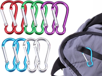 10 StüCk Mini Karabinerhaken SchlüSselanhäNger Feder SchlüSsel Karabiner Klein F