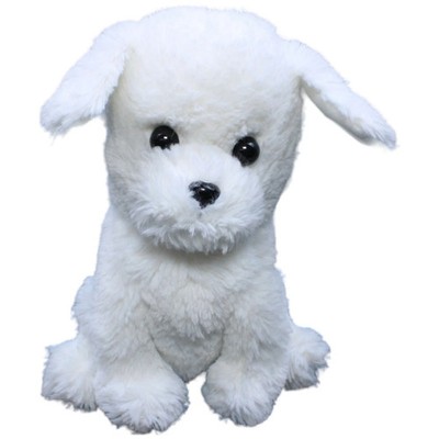 TCC Global Hund Kuscheltier 23 cm Weiß Plüschtier Stofftier gebraucht