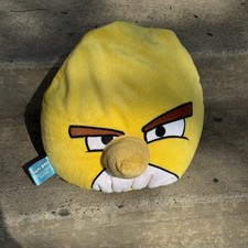 Angry Birds Chuck Plush Large Stuffed Yellow Black Speedy Pillow