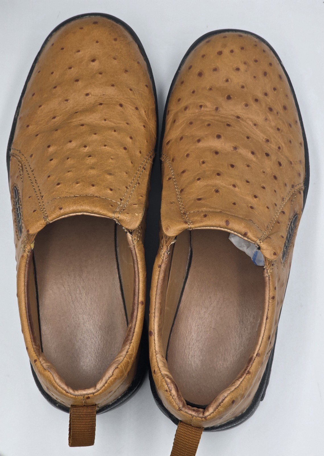 Roper Men's 9 Leather Performance Slip-On Ostrich… - image 9