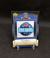 2007 UD Premier Champ Bailey /5 PREMIER STITCHINGS PRO BOWL PATCH SSP (1/5) 🐐