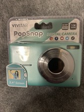 Vivitar PopSnap 44MP Compact Camera Green 16x Zoom 2.4" 1080p USB-C Rechargeable