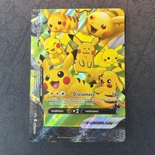 Pikachu V-Union SWSH141 Spada e Scudo Stella Nera Carte Promo Holo Pokemon