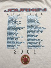 vintage journey concert t-shirt 2001 Arrival Tour XLarge