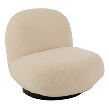 Fauteuil Lounge "Neige" 95cm Blanc