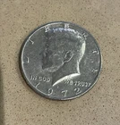 1972 D Kennedy Half Dollar Error No FG Or Worn FG