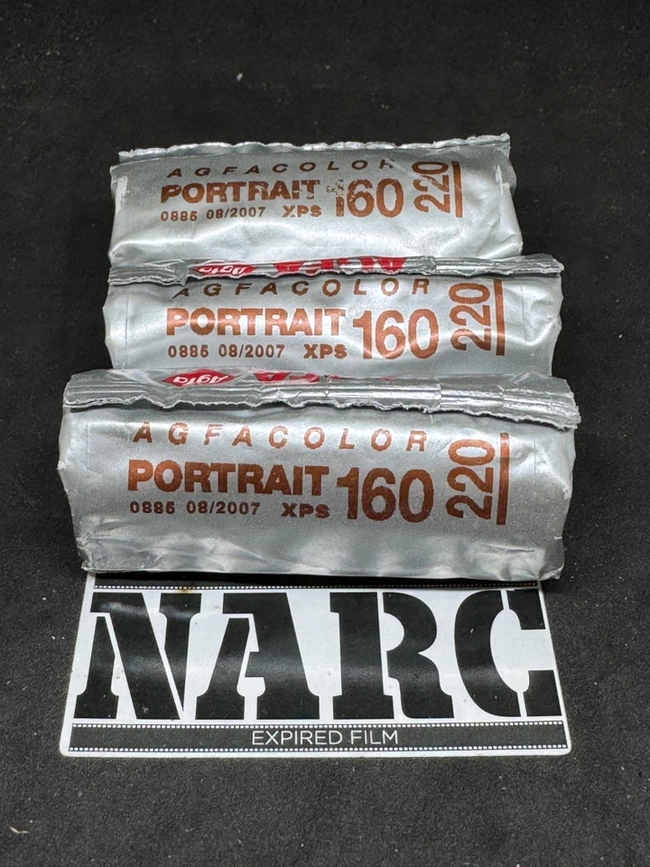 Agfa Color  Portrait XPS 160  220 Film Lot with 3 films - Image 2 of 3