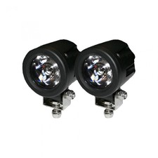 Recon 264505cl 2 Round Led Driving Light Kit-chromewhite Recon 264505cl 2 Round Led Driving Light Kit-chromewhite