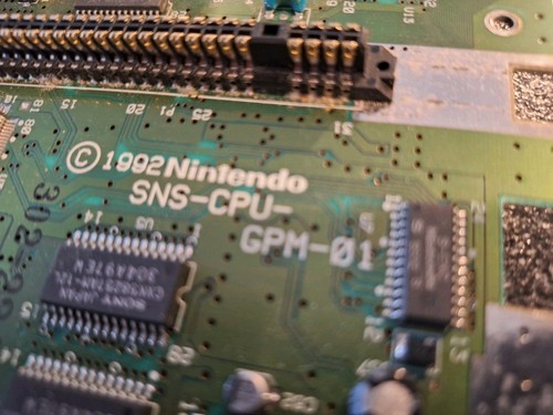 Original OEM Super Nintendo SNES Mainboard SHVC-CPU-01 GETESTET FUNKTIONIERT - Bild 2 von 3