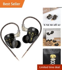 KZ DQS Wired Earbuds - Dynamic Driver HiFi Bass Monitor, Perfect for Musicians