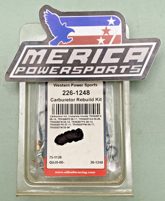 New Replaces Western Power Sports 226-1248 Carburetor Rebuild Kit