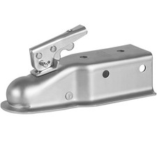 Straight Tongue Trailer Coupler For 2 Hitch Ball With 3 Channel 5000 Lbs