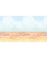 Desert Sky & Sand Backdrop of Size 4' x 30' for Halloween - Beistle