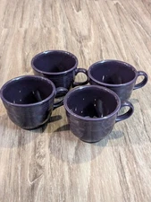 Fiesta Mugs Purple Tea Cups Set Of 4 Fiestaware Drinkware USA Home Laughlin