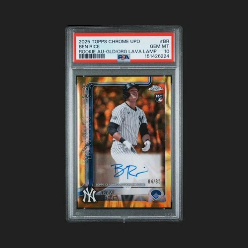 2025 Topps Chrome Ben Rice PSA 10