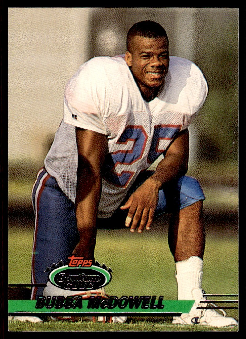 Bubba McDowell 1993 Stadium Club #376 Houston Oilers 24289 Football Card