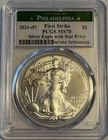 2024 (P) American Silver Eagle w/ Star Privy PCGS MS70 Philadelphia - Issues