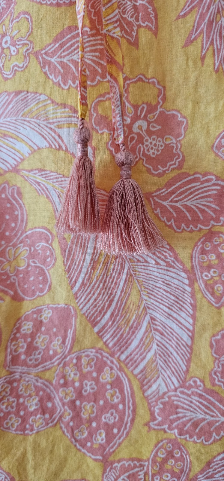 Talbots Pineapple Leaf Ruffle Trim Sleeveless Top… - image 5