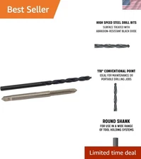 Versatile HSS Tap and Drill Bit Set for Iron and Plastic - Compact Storage